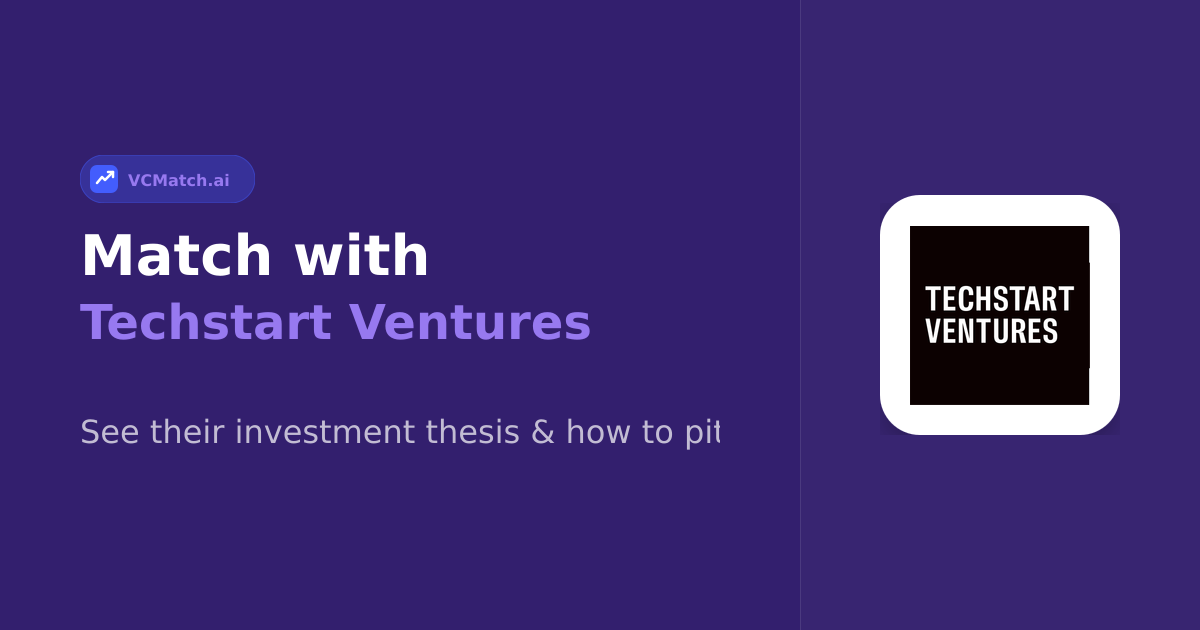Techstart Ventures Pre-Seed to Seed Investor | VCMatch