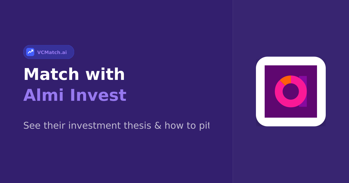 Almi Invest Pre-Seed to Growth Investor | VCMatch