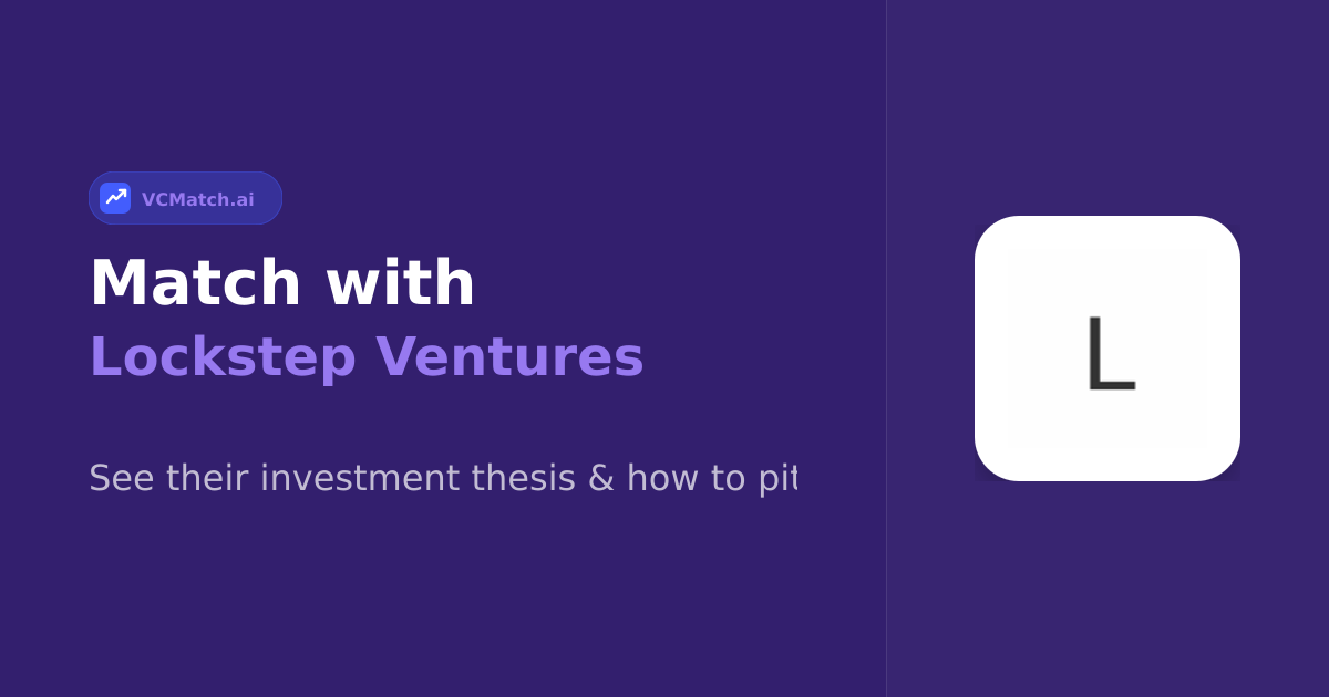 Lockstep Ventures Investor Profile | VCMatch