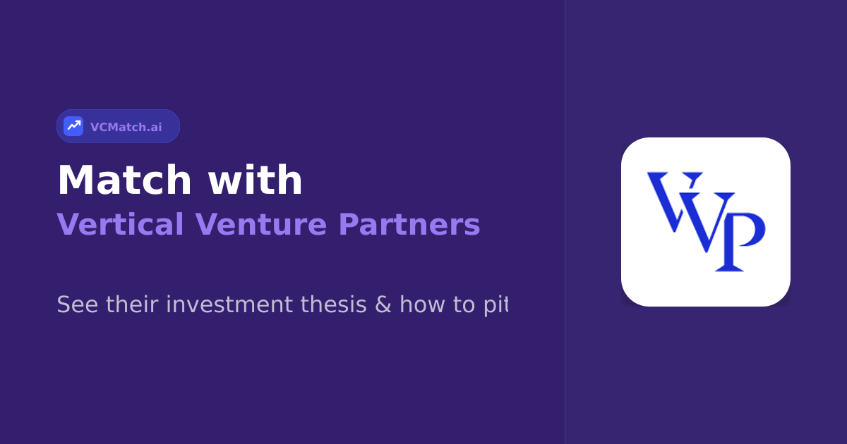 Vertical Venture Partners Seed to Series A Invest | VCMatch